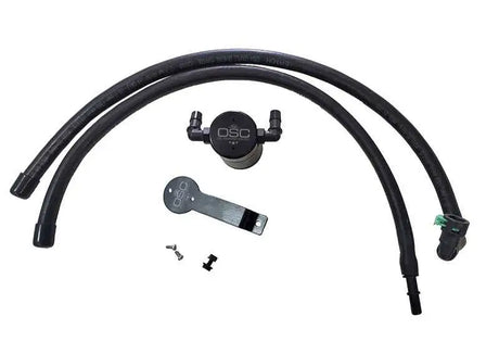 J&L 3055D-B J&L 2020 Ford Explorer 2.3L EcoBoost Driver Side Oil Separator 3.0 - Black Anodized