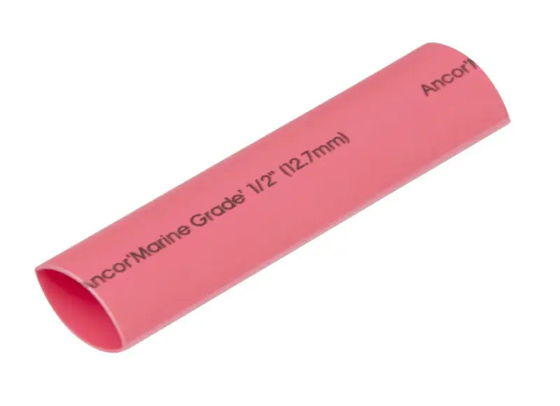 305648 Ancor Heat Shrink Tubing 1/2' X 48' in vibrant red, providing robust insulation and reliable protection for wires and cables with heat shrink technology.