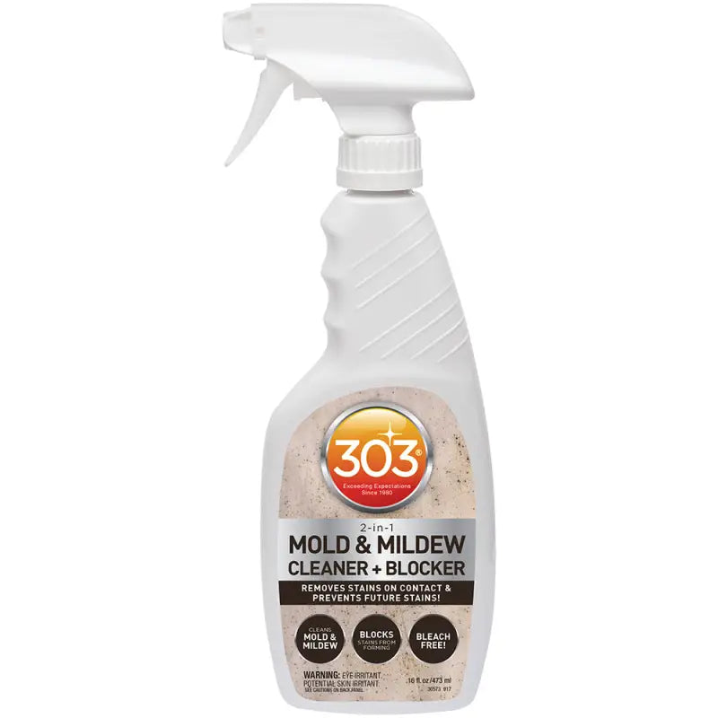 Bottle of 30573 303 Products 6/16Oz Mold & Mildew Cleaner & Blocker for RV, automotive, powersports, off-road, marine, exterior, truck accessories, interior, truck bed, RV parts, AVADA - Best Sellers