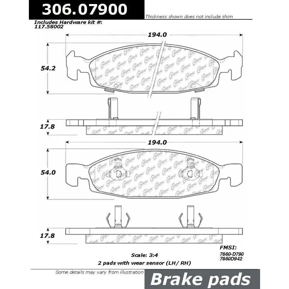 306.07900 Brake Pad