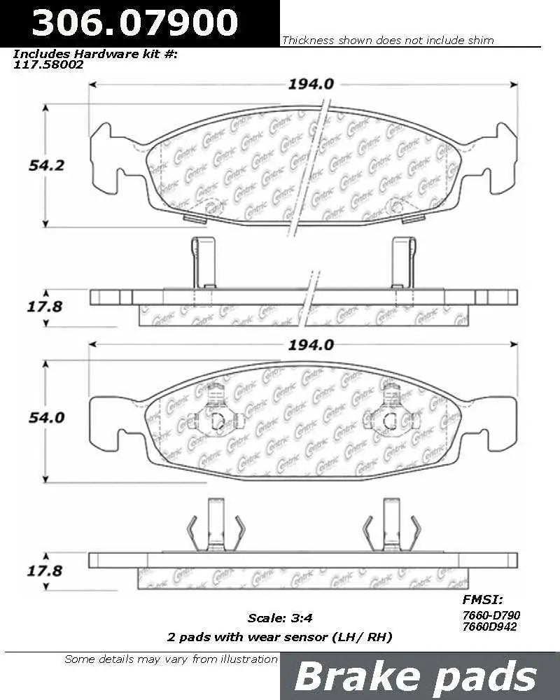 306.07900 Brake Pad