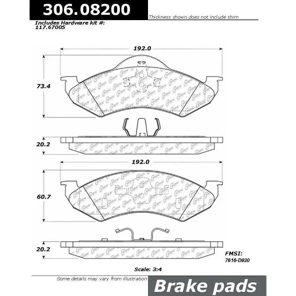 306.08200 Brake Pad