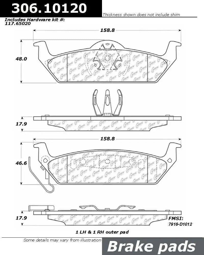 306.10120 Brake Pad