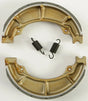 Motorcycle brake shoes with springs for the 306G Grooved model, durable and reliable