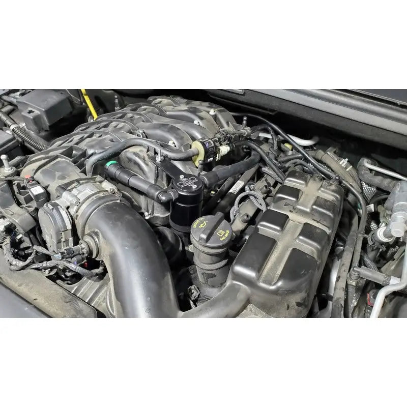 J&L 3074P-B 3074P-B J&L 16-22 Dodge Durango / Jeep Grand Cherokee 3.6L Oil Separator 3.0 Passenger Side - Black Anodized