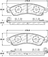Stoptech 308.0412 StopTech Street Touring Brake Pads