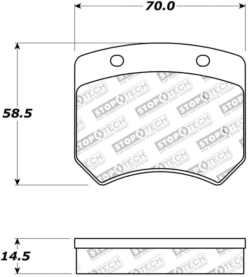 Stoptech 308.06271 StopTech Street Touring Brake Pads