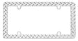 30830 Cruiser License Plate Frame Diamond Plate
