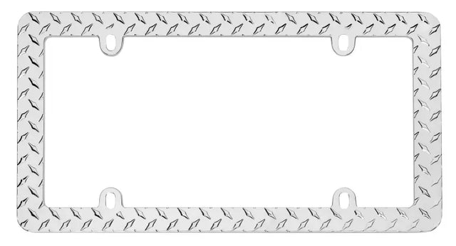 30830 Cruiser License Plate Frame Diamond Plate