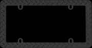 30850 Cruiser License Plate Frame Diamond Plate