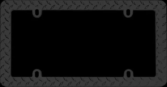 30850 Cruiser License Plate Frame Diamond Plate
