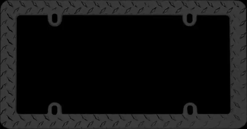 30850 Cruiser License Plate Frame Diamond Plate