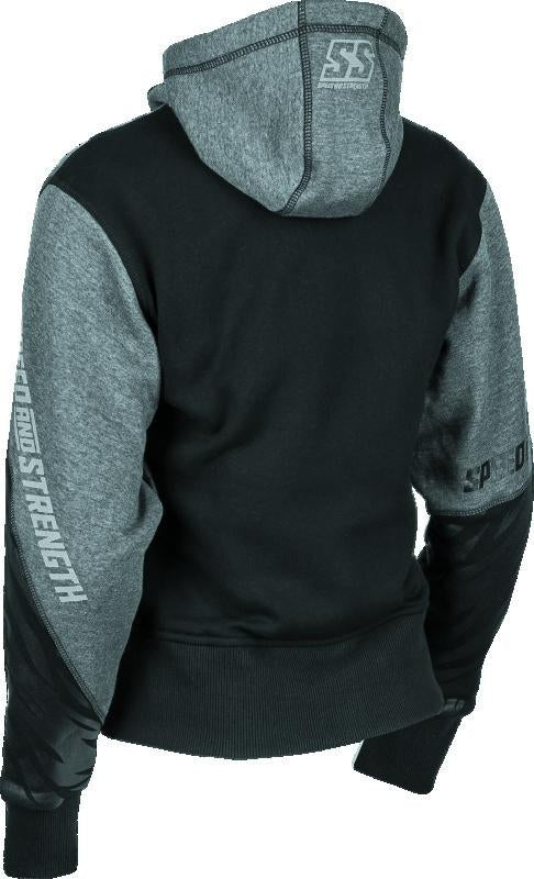 Speed and Strength 884440 Speed and Strength Cat Outa Hell Hoody Grey/Black Womens - XS - 884440