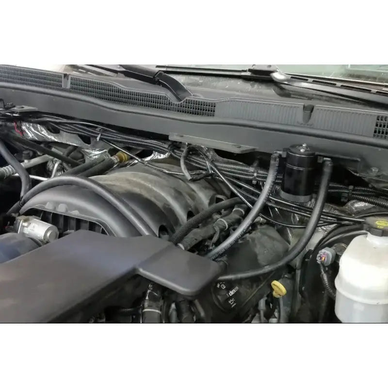 J&L 3085D-B 3085D-B J&L 14-18 Chevy/GM Truck/SUV 5.3L V8 Driver Side Oil Separator 3.0 - Black Anodized
