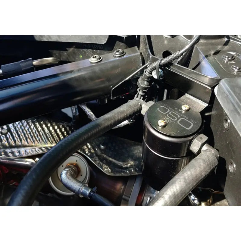 J&L 3088P-B 3088P-B J&L 20-21 Chevrolet Corvette 6.2L LT2 Targa Top Passenger Side Oil Separator 3.0 - Black Anodized