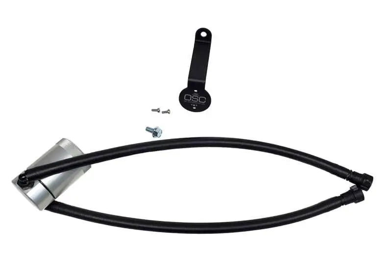 J&L 3089D-C J&L 20-21 Chevy Silverado/GMC Sierra 2500/3500 6.6L Drivers Side Oil Separator 3.0 - Clear Anodized