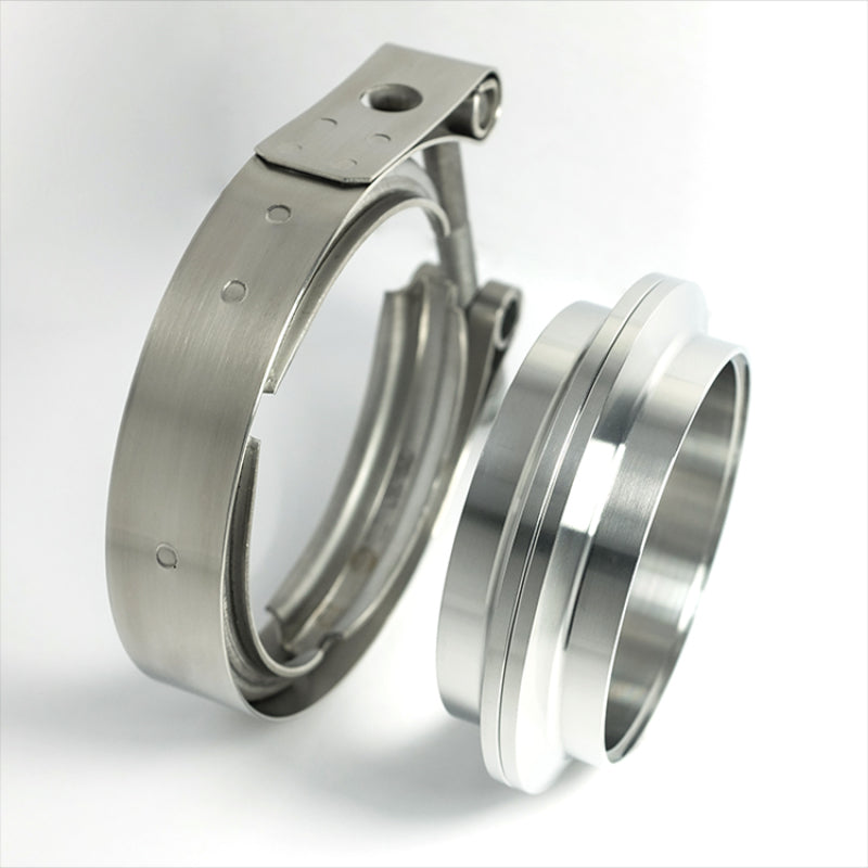Stainless Bros 603-07610-0002 Stainless Bros 3.0in 304SS V-Band Assembly - 2 Flanges/1 Clamp