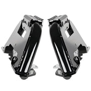 Black and chrome truck steps with 32k leg kit for Reese M5 32K GM pickup