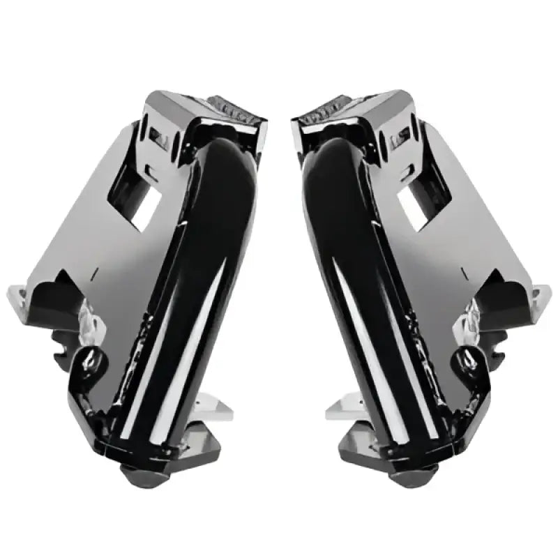 Black and chrome truck steps with 32k leg kit for Reese M5 32K GM pickup