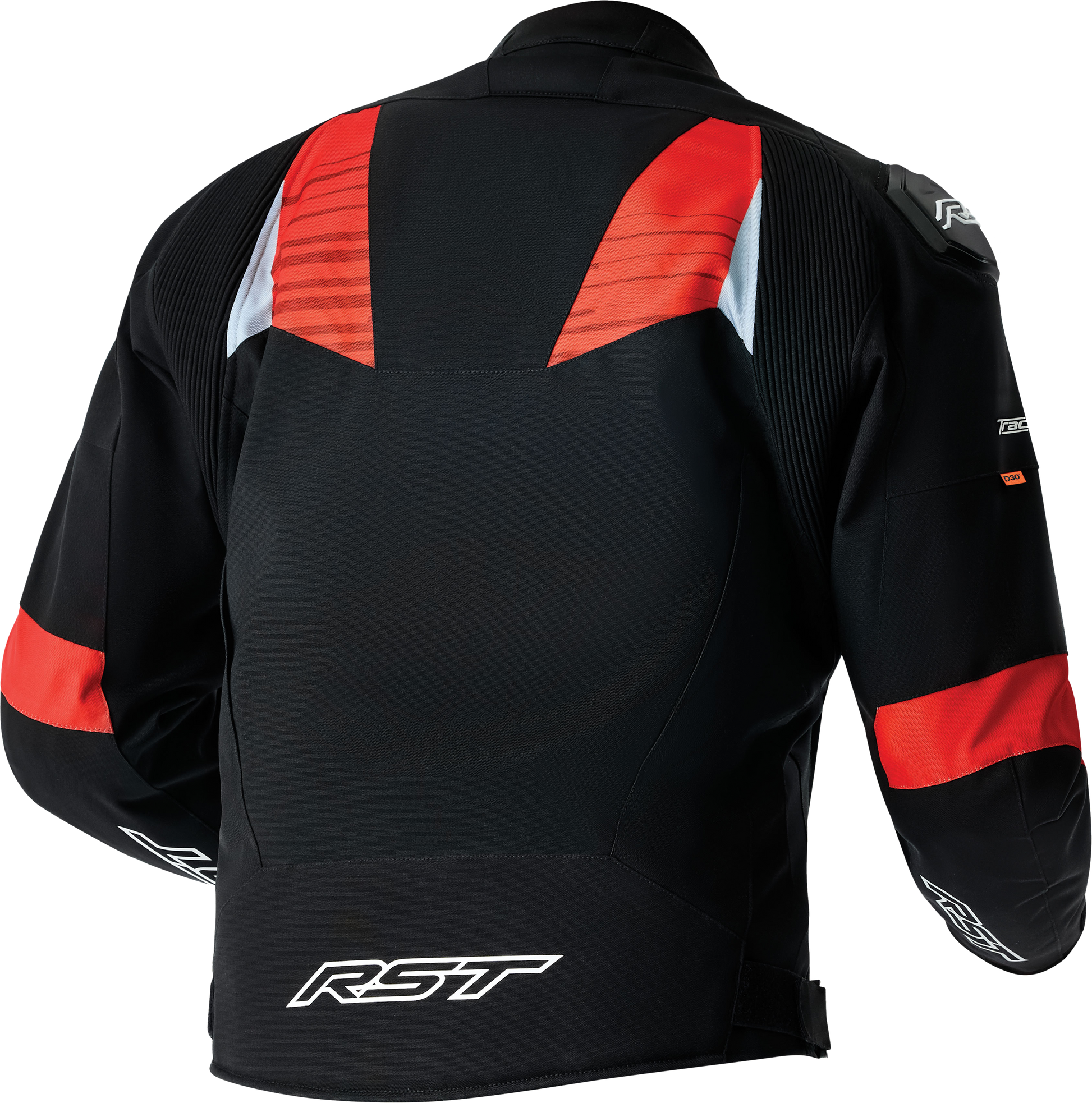 Tractech Evo D3o Jacket Black/Flo Red Textile 3x