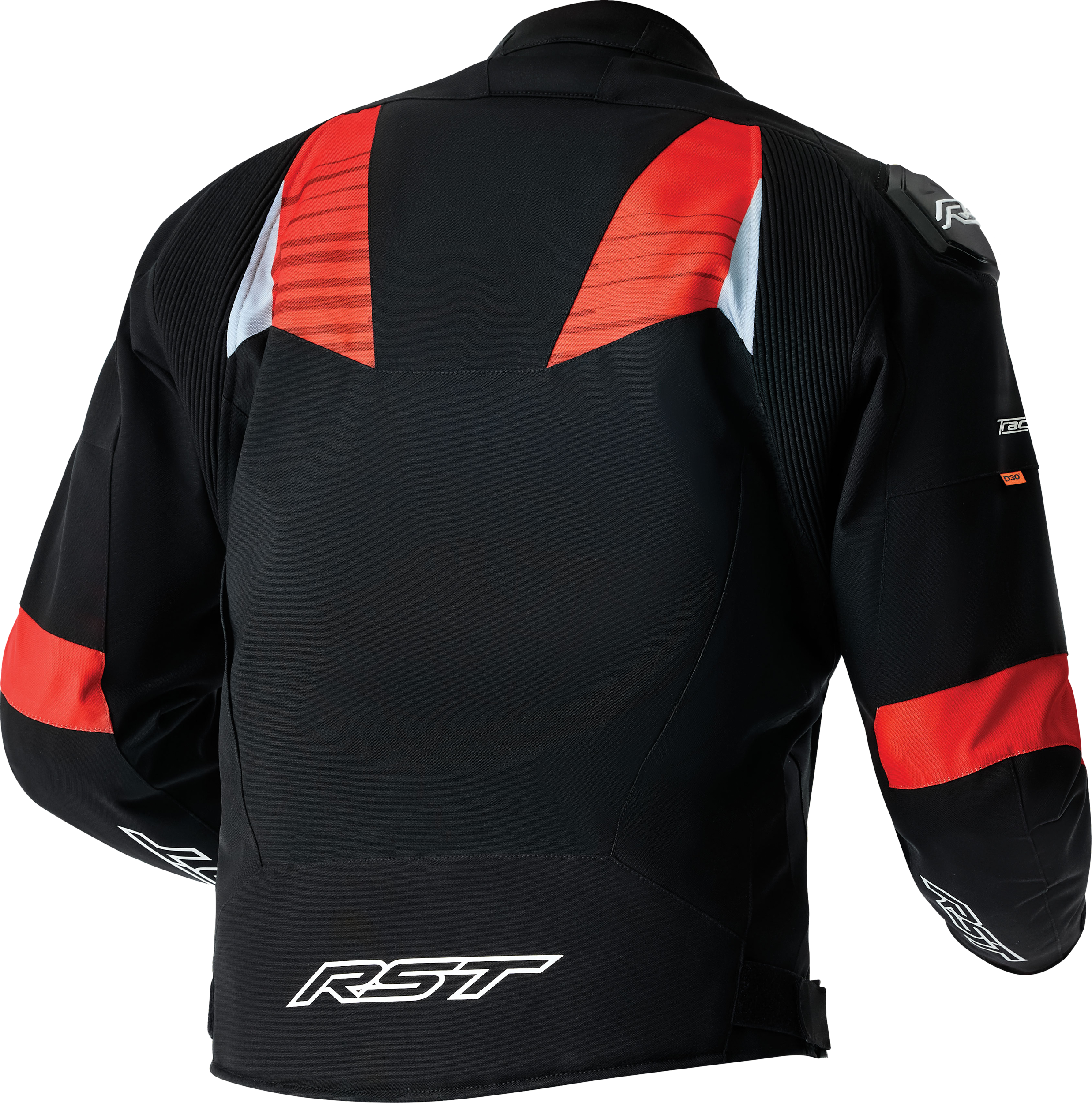 Tractech Evo D3o Jacket Black/Flo Red Textile 3x