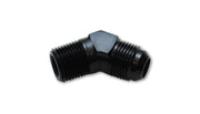 Vibrant 10162 Vibrant -8 AN to 1/4in NPT 45 Degree Adapter Fittings - Aluminum