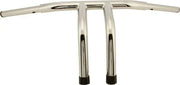 Chrome Fat Tiller Handlebar 1.25" Diameter with 10" Rise - HardDrive High-Quality Steel Tubing, Drilled for Internal Wiring
