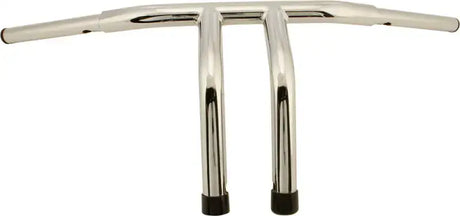 Chrome Fat Tiller Handlebar 1.25" Diameter with 10" Rise - HardDrive High-Quality Steel Tubing, Drilled for Internal Wiring
