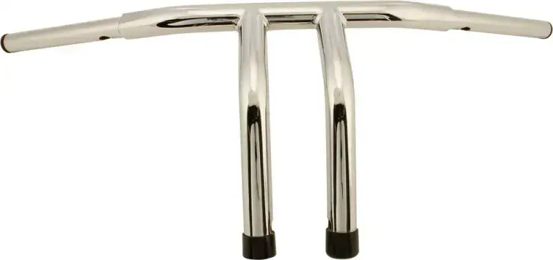 Chrome Fat Tiller Handlebar 1.25" Diameter with 10" Rise - HardDrive High-Quality Steel Tubing, Drilled for Internal Wiring