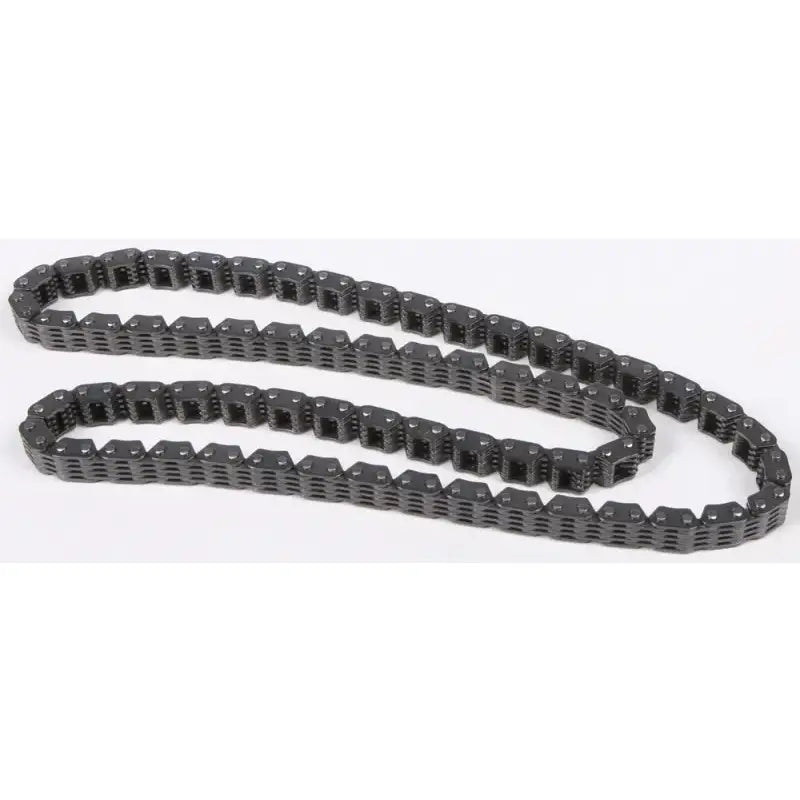 Dark gray link-style cam chain yam with ribbed segments for Yamaha engines