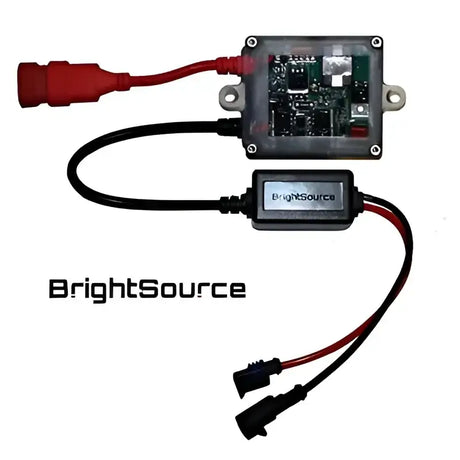 Brightsource 31008 Sfb Single Ballast Clear Quick with visible wiring and components, ensuring easy installation and high brightness output.