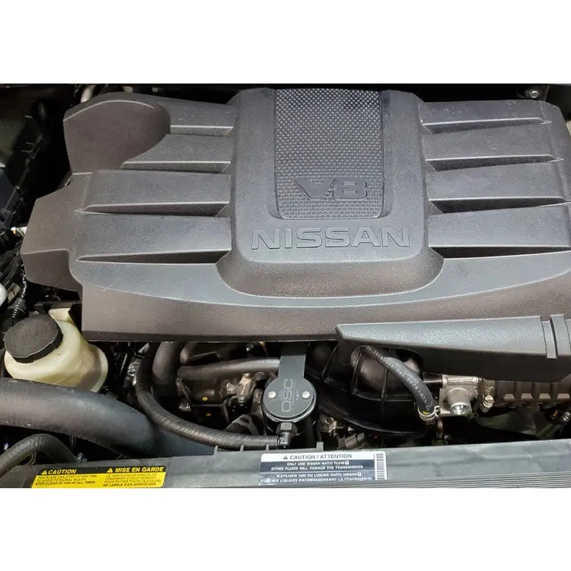 J&L 3108P-B 3108P-B J&L 16-21 Nissan Titan 5.6L Passenger Side Oil Separator 3.0 - Black Anodized