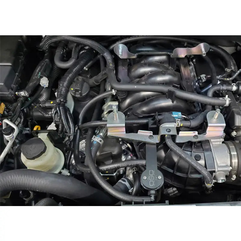 J&L 3108P-B 3108P-B J&L 16-21 Nissan Titan 5.6L Passenger Side Oil Separator 3.0 - Black Anodized