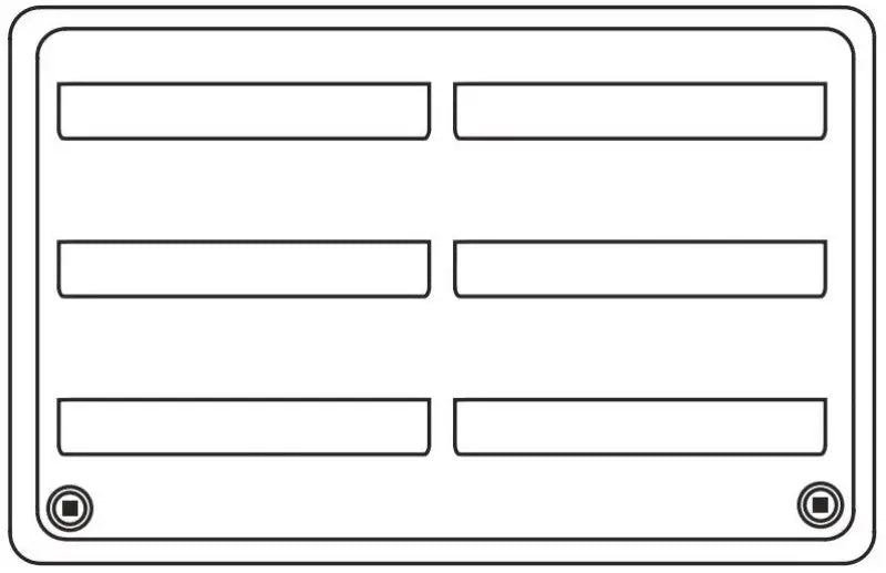 3109492.004 Dometic Refrigerator Vent, side vent, rectangular, black, durable plastic