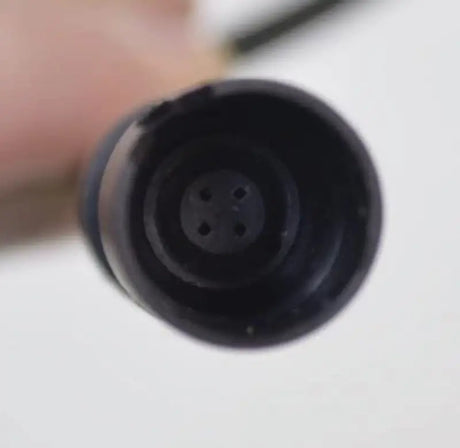 Black four-pin connector on Asa Interchangeable Adapter Cable for easy upgrades