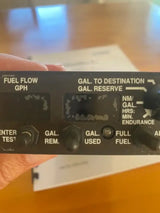 Aircraft fuel management panel with Asa Interchangeable Adapter Cable for easy maintenance