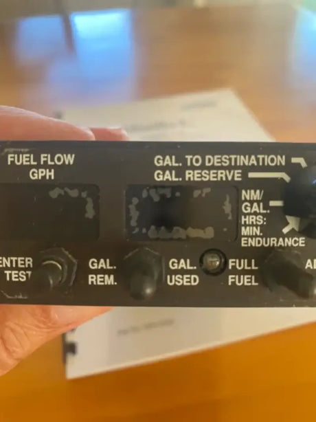 Aircraft fuel management panel with Asa Interchangeable Adapter Cable for easy maintenance
