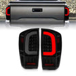 ANZO 311401 ANZO 16-21 Toyota Tacoma LED Tail Lights - w/ Light Bar Sequential Black Housing & Smoke Lens