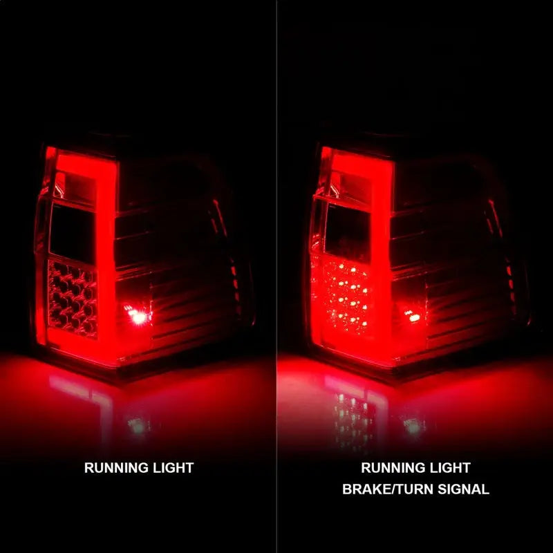 ANZO 311410 311410 ANZO 07-17 For Expedition LED Taillights w/ Light Bar Chrome Housing Red/Clear Lens