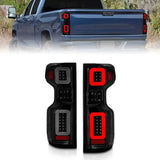 ANZO 311415 Anzo 19-21 Chevy Silverado Full LED Tailights Black Housing Smoke Lens G2 (w/C Light Bars)