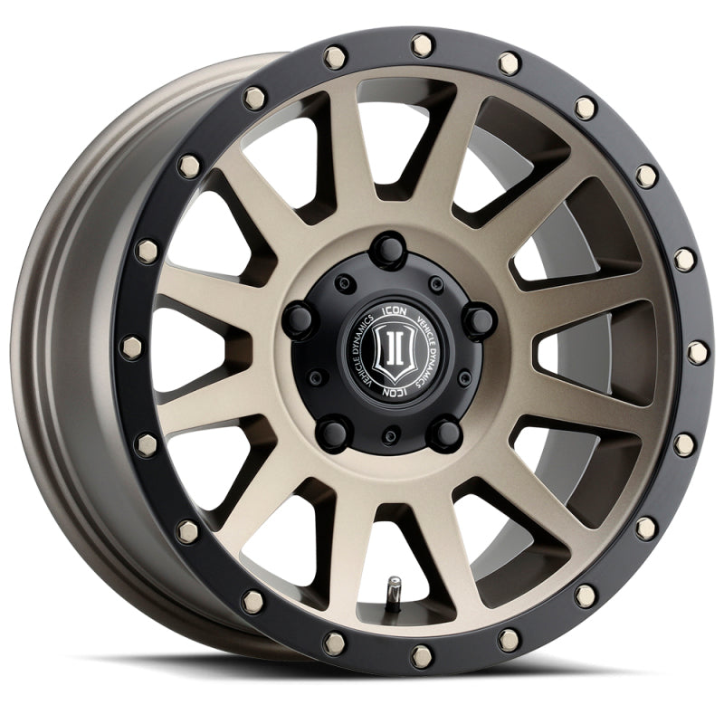 ICON 2017855557BR ICON Compression 17x8.5 5x150 25mm Offset 5.75in BS 110.1mm Bore Bronze Wheel - 2017855557BR