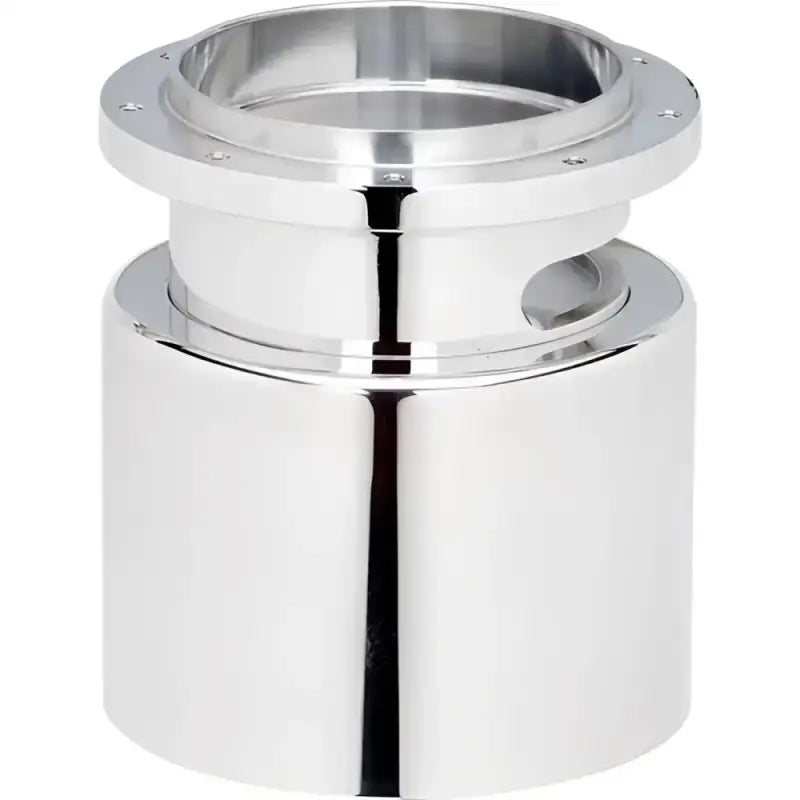 Chrome billet spec str wheel adapter with flanged pipe fitting