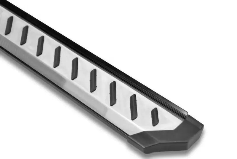 Slotted metal Romik USA RZR running board for durable off-road performance