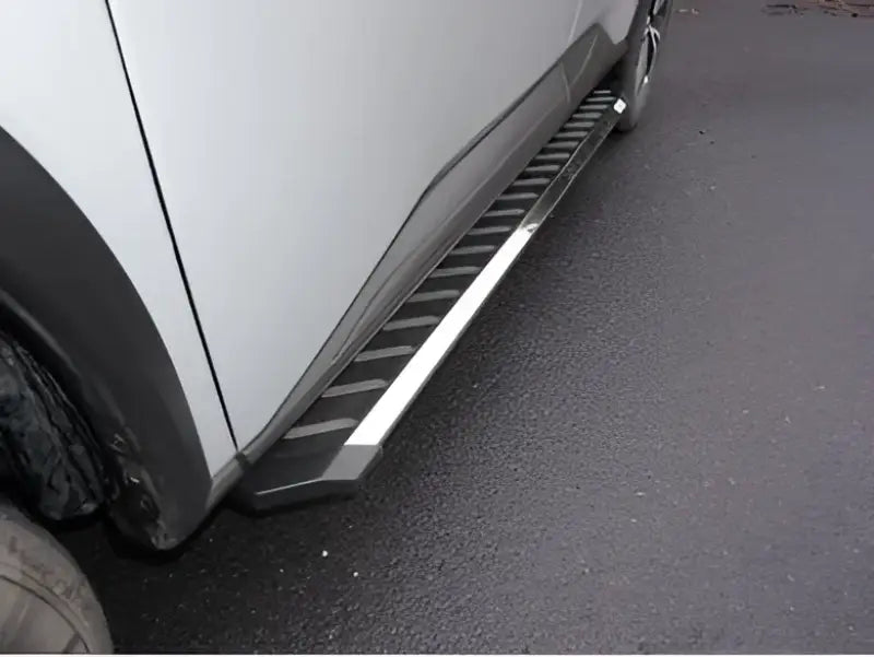 Silver Romik USA RZR runningboard for easy access on your usa rzr vehicle
