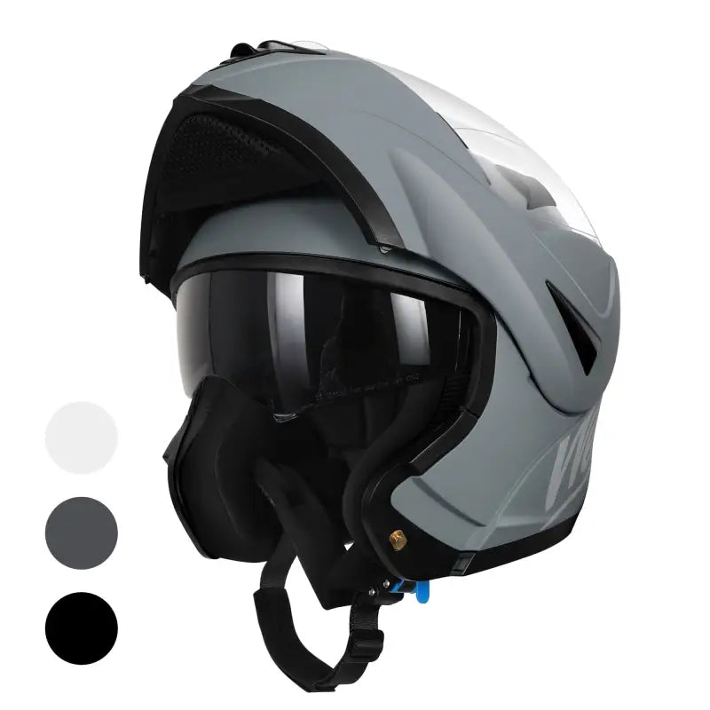 32-4034 Scorpion Exo Exo-R320 Full-Face Helmet Alchemy Cement/Blue/Hi-Viz Md - Helmets