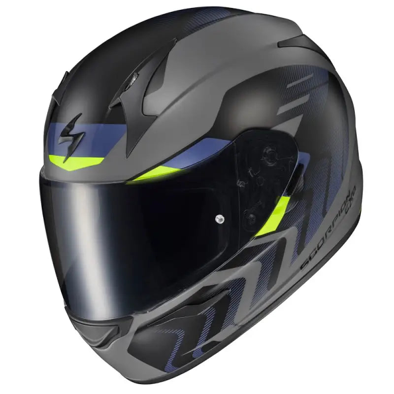 32-4055 Scorpion Exo Exo-R320 Full-Face Helmet Alchemy Black/Gold/Grey Lg - Helmets