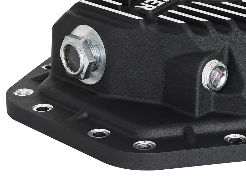 aFe 46-70352 aFe Power Pro Ser Rear Diff Cover Black w/Mach Fins 2017 Ford Diesel Trucks V8-6.7L(td) Dana M275-14