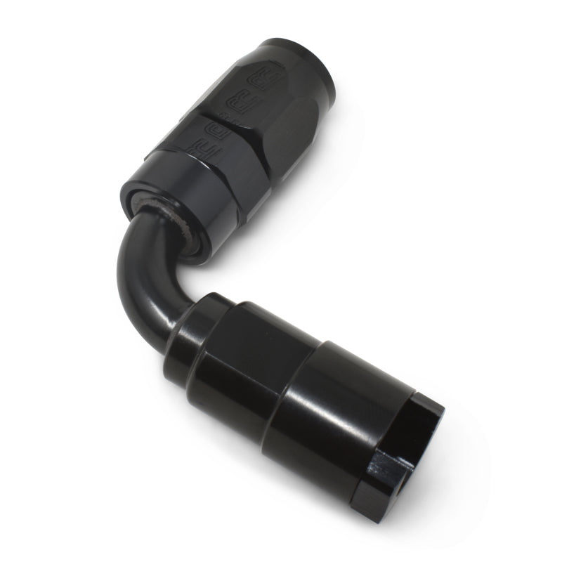 Russell 611223 Russell Performance 3/8in SAE Quick Disc Female to -6 Hose Black 90 Degree Hose End - 611223
