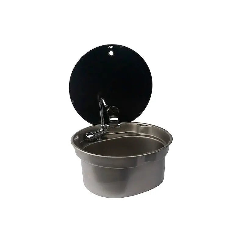 Suburban Mfg Sink: 3262AST Suburban CAN 16" RV Sink w/ Fold-Down Faucet – Stainless Steel