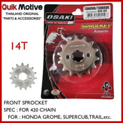 3264-15 Vortex Front Cs Sprocket Steel 15T-420 Hon - RV and Auto Parts